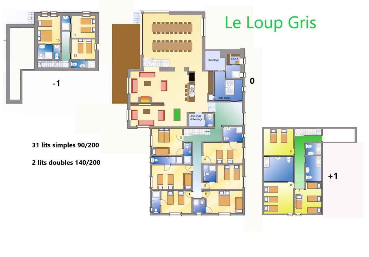 הוילה Le Loup Gris - 35 Pers - Vue-Wellness, Butgenbach-Malmedy מראה חיצוני תמונה